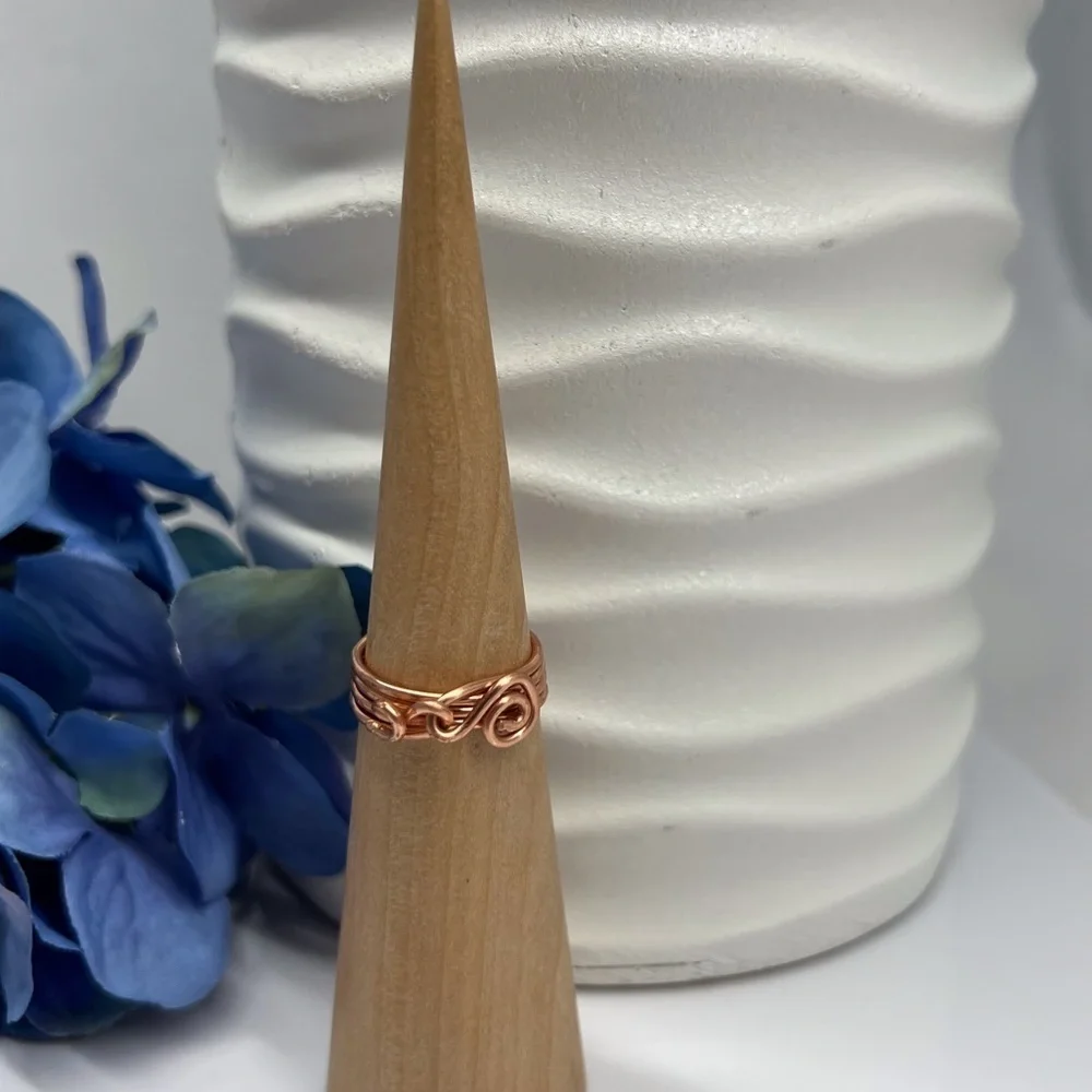 ARTISAN Copper Spiral Wire Wrap Ring
